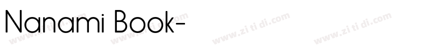 Nanami Book字体转换 Nanami Book字体转换